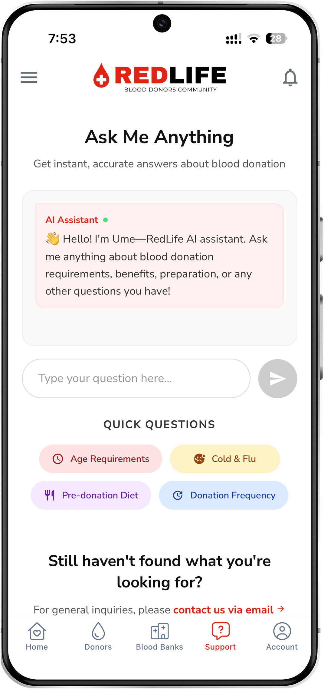 Redlife.pk mobile app